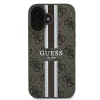  iPhone 16 Plus barna Original Guess 4G Nyomott Csíkos MagSafe GUHMP16MP4RPSW tok - 3