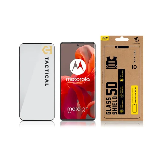 Tactical 5D Üvegfólia Motorola Moto G85 5G Fekete - 3
