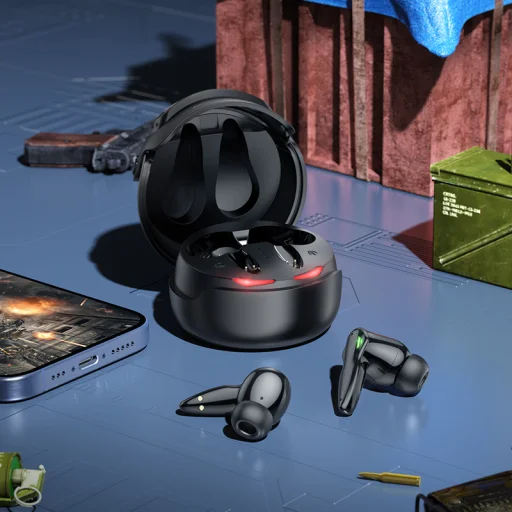 Borofone TWS Bluetooth Fülhallgató BW57 Mecha fekete - 4