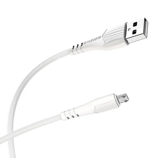 Borofone Cable BX37 Wieldy - USB to Micro USB - 1 méter fehér - 2