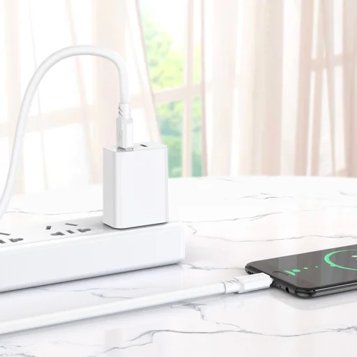 Borofone Cable BX81 Goodway - USB to Micro USB - 2,4A 1 méter fehér - 3