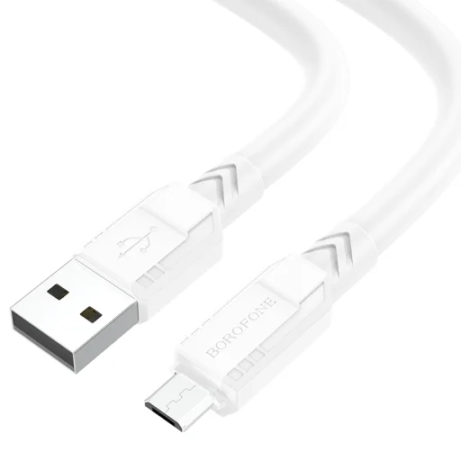 Borofone Cable BX81 Goodway - USB to Micro USB - 2,4A 1 méter fehér - 1