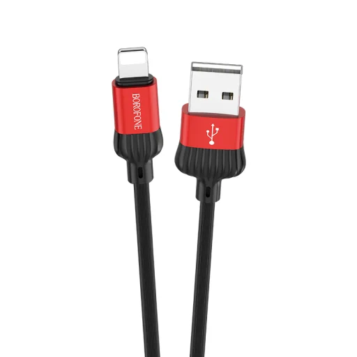 Borofone Cable BX28 Dignity - USB - Lightning - 2,4A 1 méter piros - 3