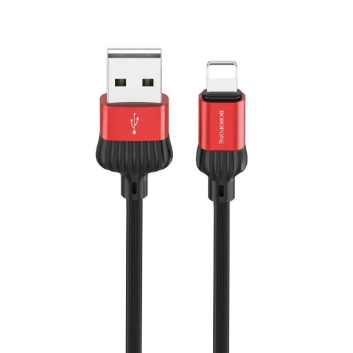 Borofone Cable BX28 Dignity - USB - Lightning - 2,4A 1 méter piros - 1