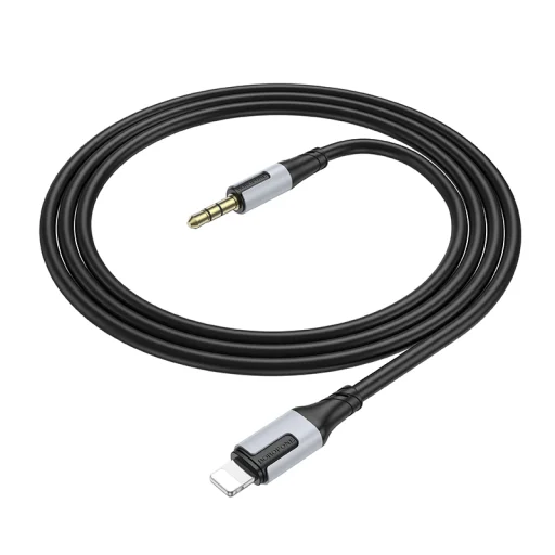 Borofone Cable BL19 Creator - jack 3,5mm - Lightning - 1 méter fekete - 3