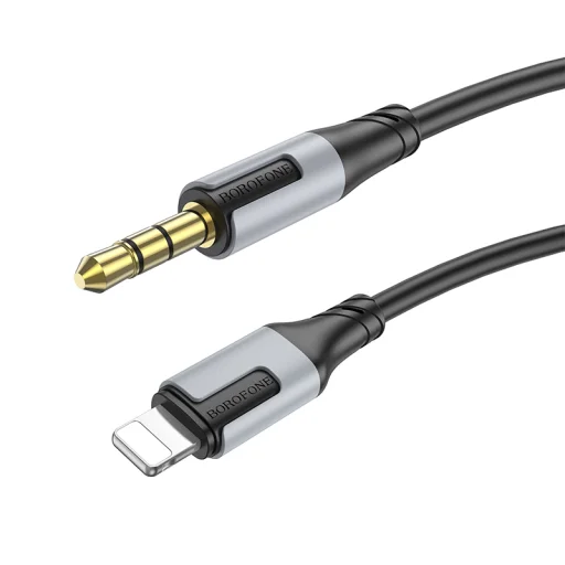 Borofone Cable BL19 Creator - jack 3,5mm - Lightning - 1 méter fekete - 1