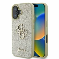  Iphone 16 Arany Original Guess hardcase Fixed Glitter Big 4G GUHCP16SHG4SGD tok