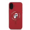  iPhone 16 Plus piros Original Pouch KARL LAGERFELD hardcase Silicone KC Heads Ring MagSafe KLHMP16MSCMKCRHR tok thumbnail