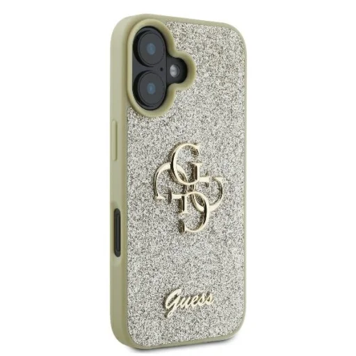  iPhone 16 Plus Arany Original Case GUESS hardcase Fixed Glitter Big 4G GUHCP16MHG4SGD tok - 4