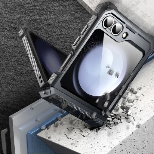  Galaxy Z Flip 6 Fekete Supcase Iblsn Armorbox tok - 2