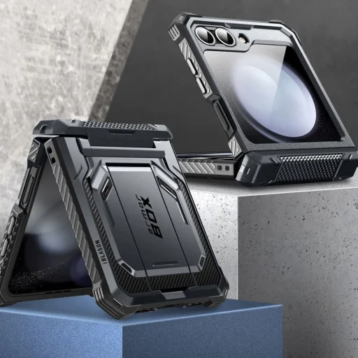  Galaxy Z Flip 6 Fekete Supcase Iblsn Armorbox tok - 5