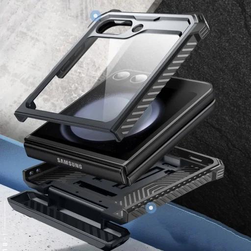  Galaxy Z Flip 6 Fekete Supcase Iblsn Armorbox tok - 6