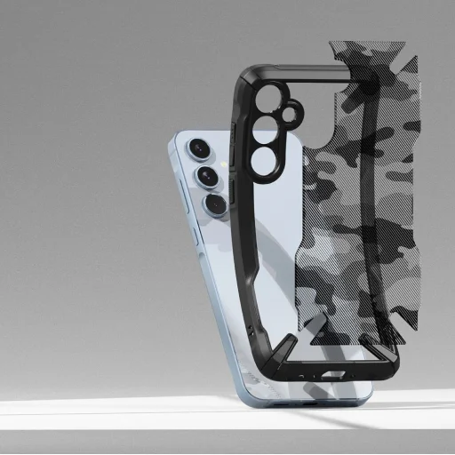 RINGKE FUSION X GALAXY A35 5G CAMO FEKETE tok - 3