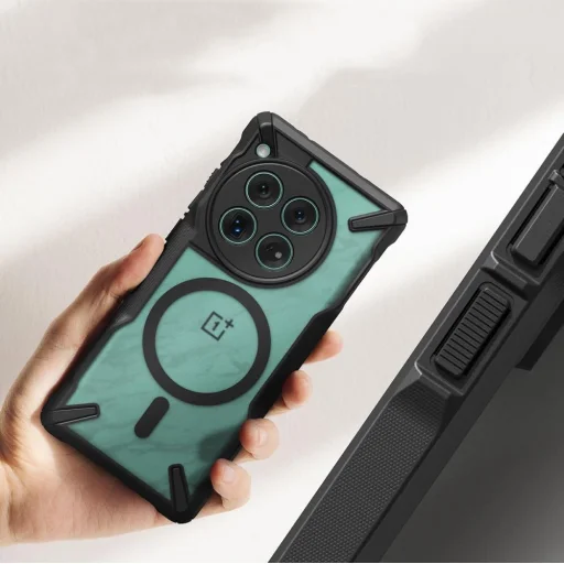 Ringke Fusion X Mágneses Magsafe Oneplus 12 Matt Fekete Tok - 4