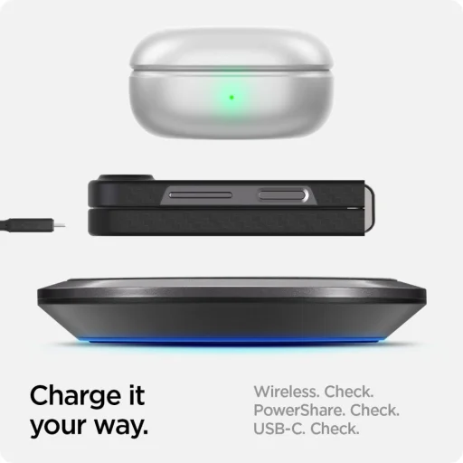  Galaxy Z Flip 6 Spigen Airskin Aramid Fekete Tok - 12