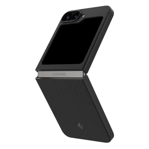  Galaxy Z Flip 6 Spigen Airskin Aramid Fekete Tok - 3