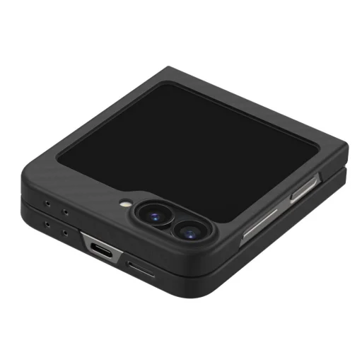  Galaxy Z Flip 6 Spigen Airskin Aramid Fekete Tok - 5